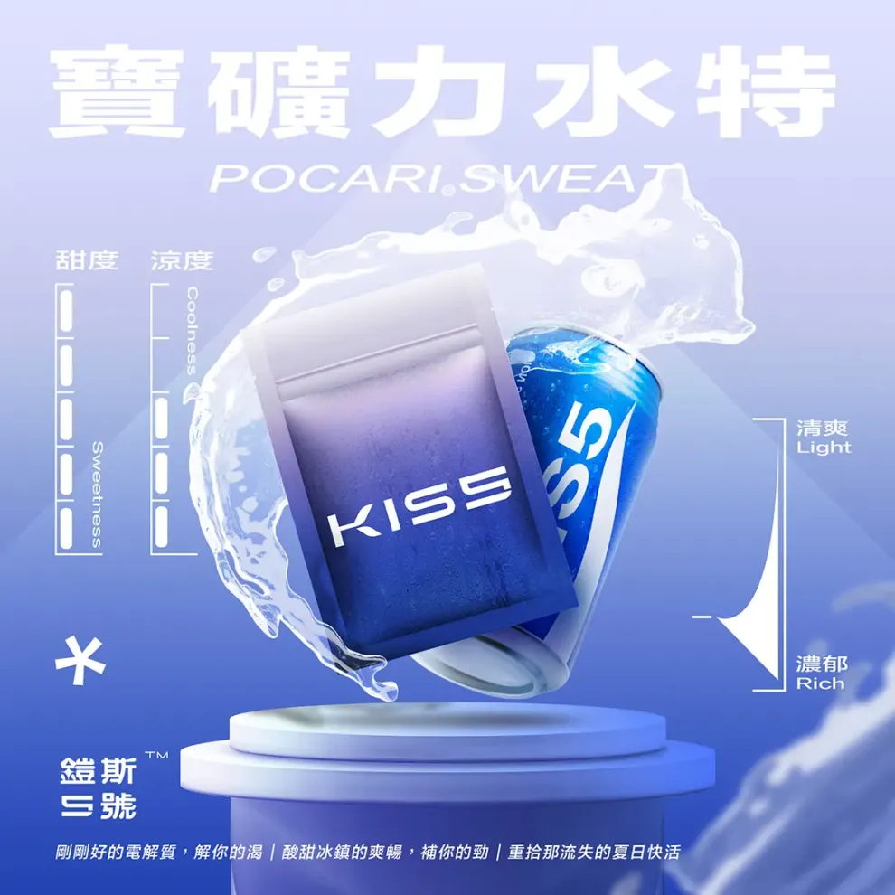 Kis5煙彈寶礦力水得口味 Kis5煙彈寶礦力水得口味