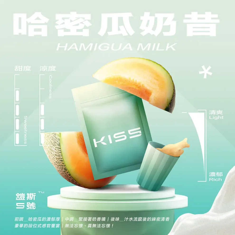 Kis5煙彈哈密瓜奶昔口味 Kis5煙彈哈密瓜奶昔口味