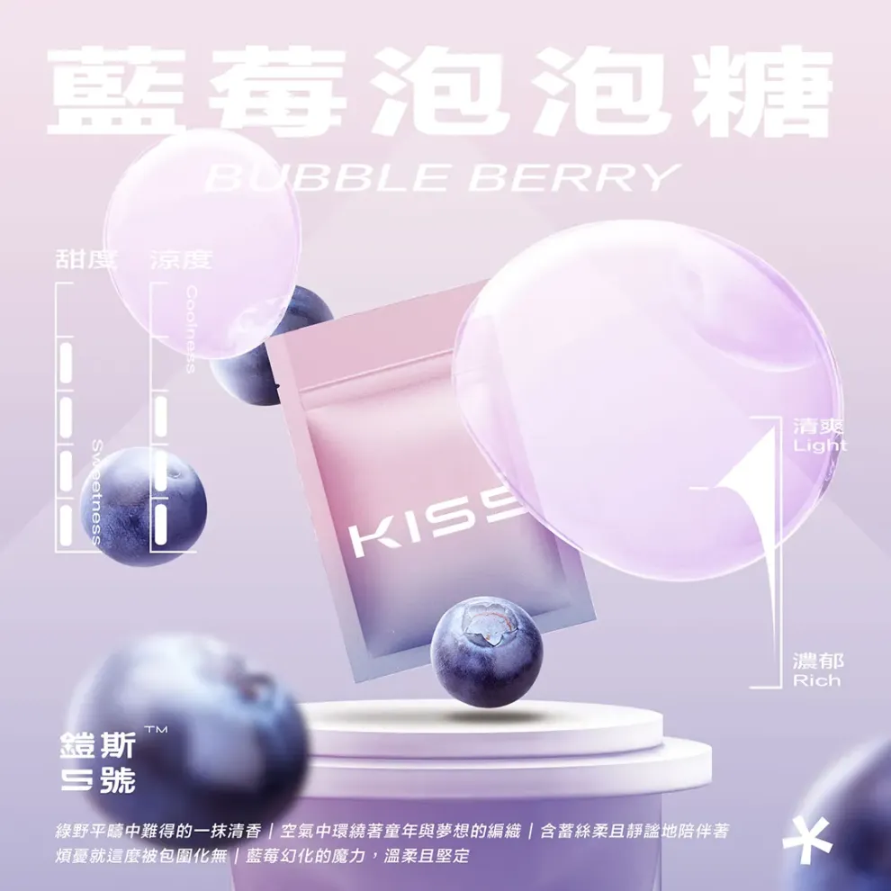 Kis5煙彈藍莓泡泡糖口味 Kis5煙彈藍莓泡泡糖口味