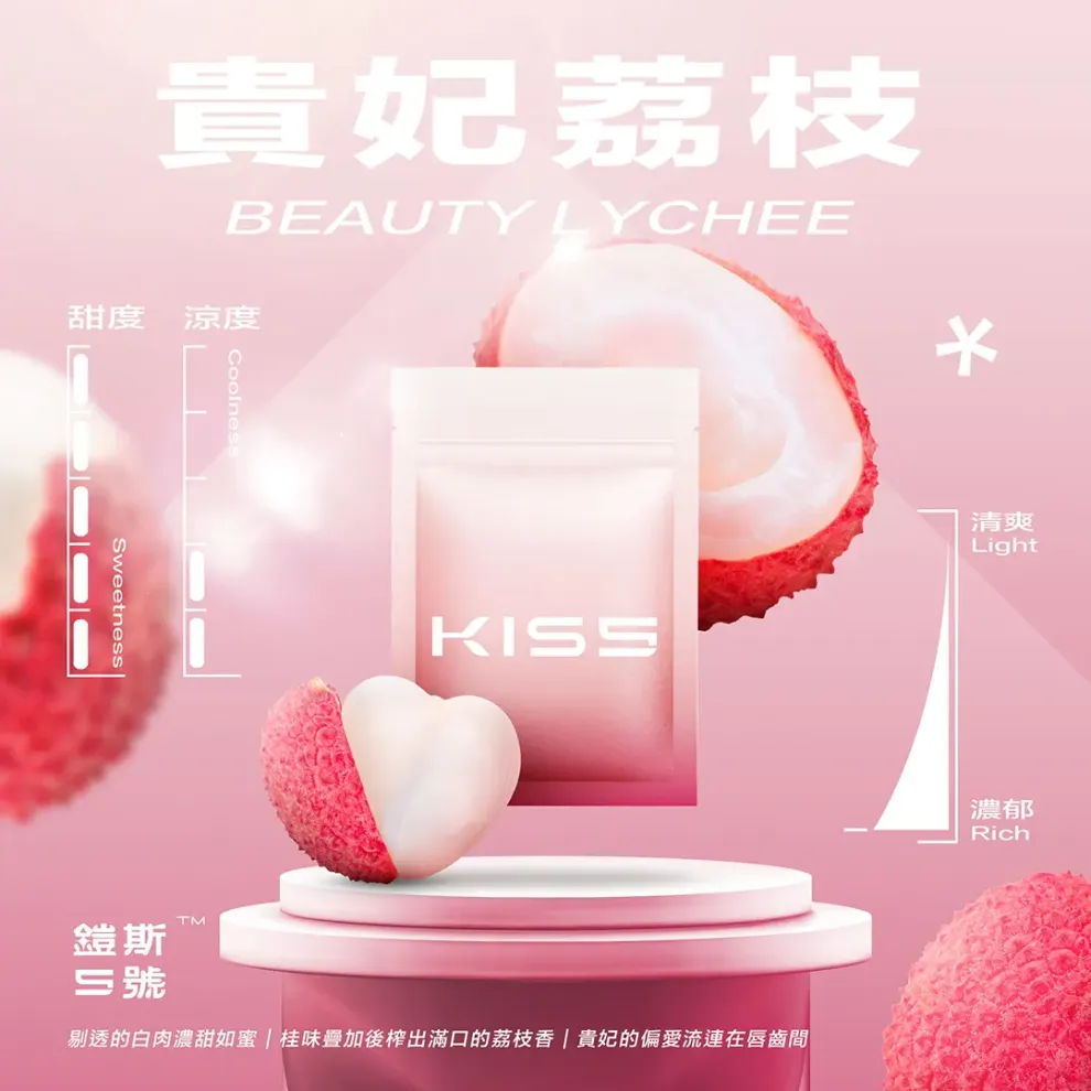 Kis5煙彈貴妃荔枝口味 Kis5煙彈貴妃荔枝口味