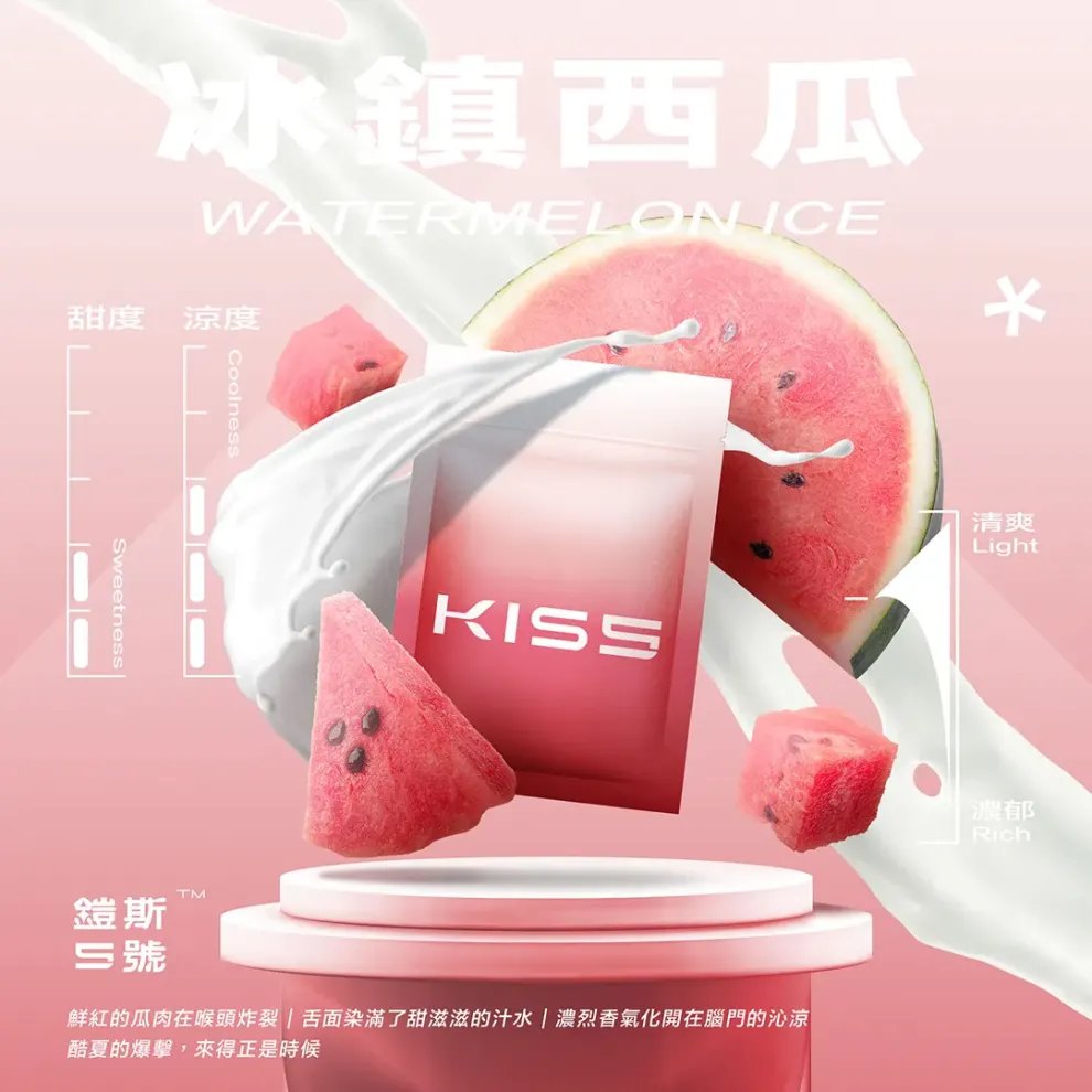 Kis5煙彈冰鎮西瓜口味 Kis5煙彈冰鎮西瓜口味